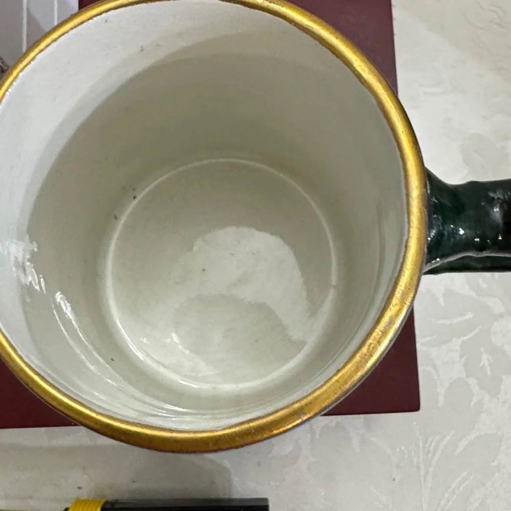 Vintage hand-painted porcelain mug - Picture 3 of 7